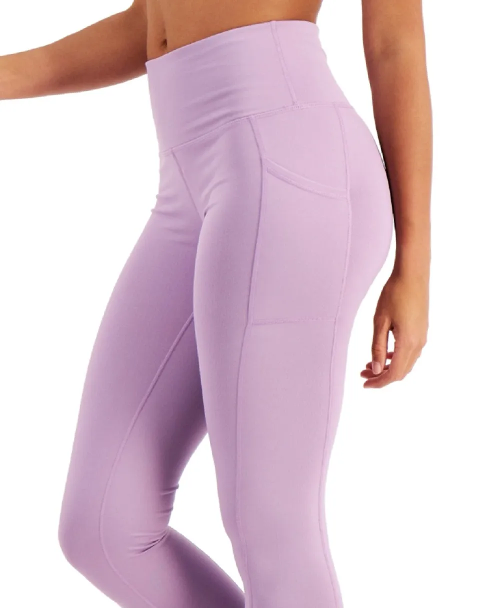 ID Ideology Women's High Waist Side Pocket 7/8 Length Leggings Purple Size X-Large sold by Ruumur product image thumbnail 2