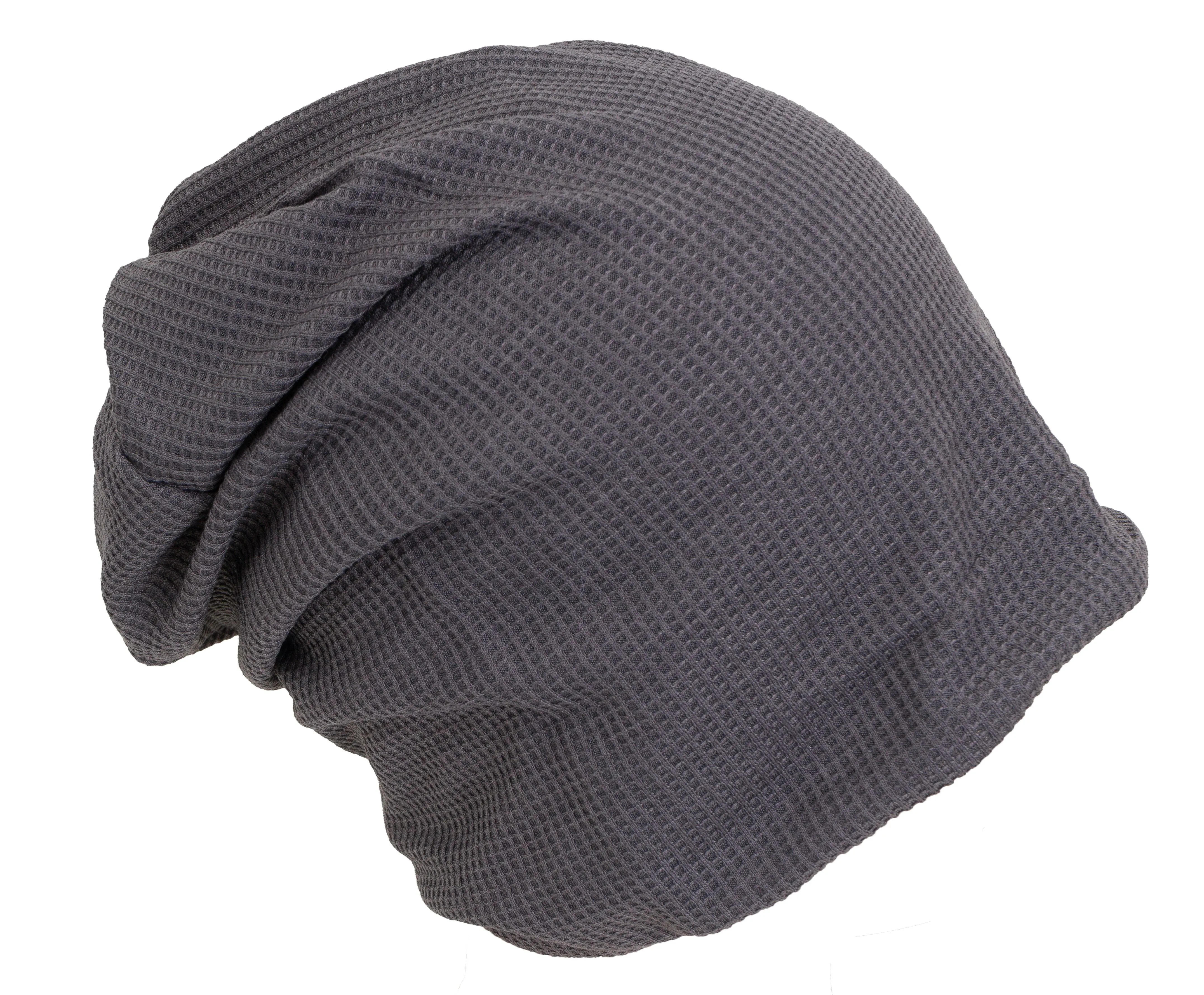 Rebecca and Rifka Waffle Beanie(BW-100-GY) sold by Ruumur