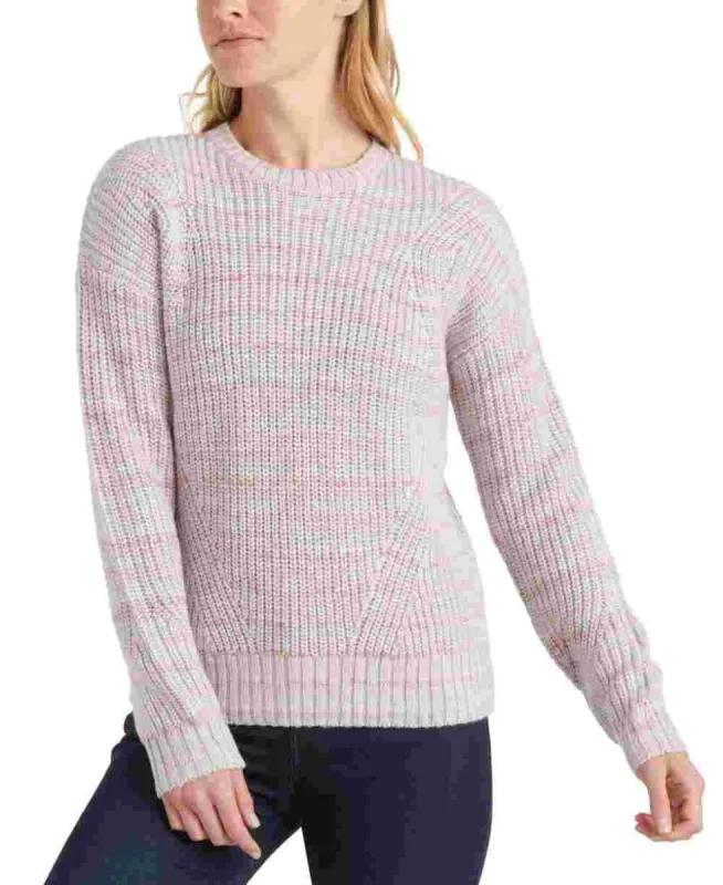 Lucky Brand Women's Marled Crewneck Sweater Pink Size X-Large sold by Ruumur