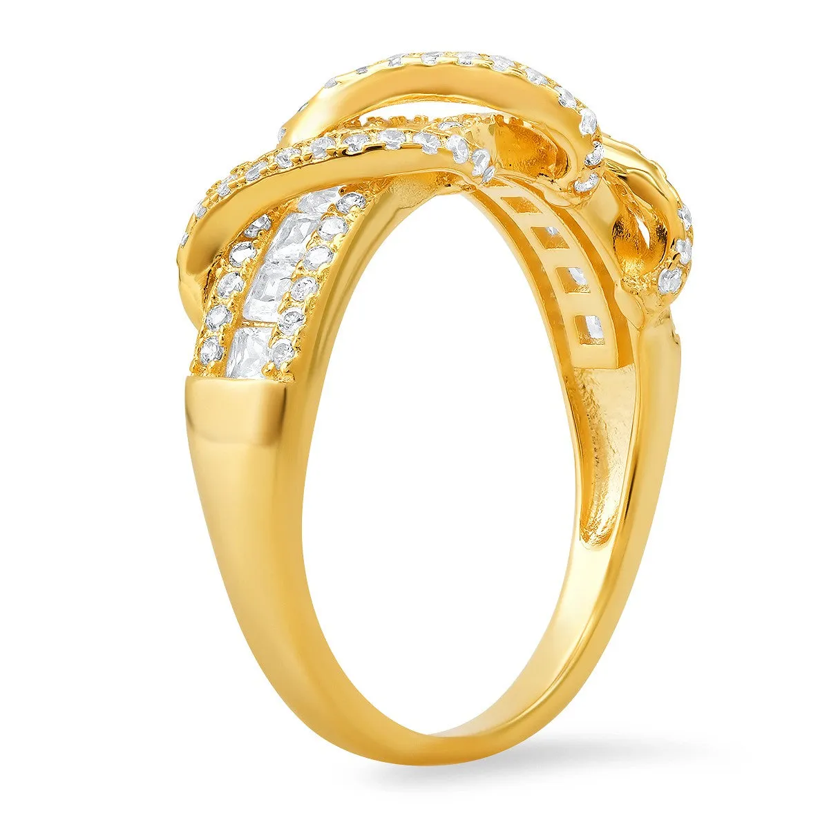Sterling Silver Exotic Twist CZ Band Ring sold by Ruumur product image thumbnail 4
