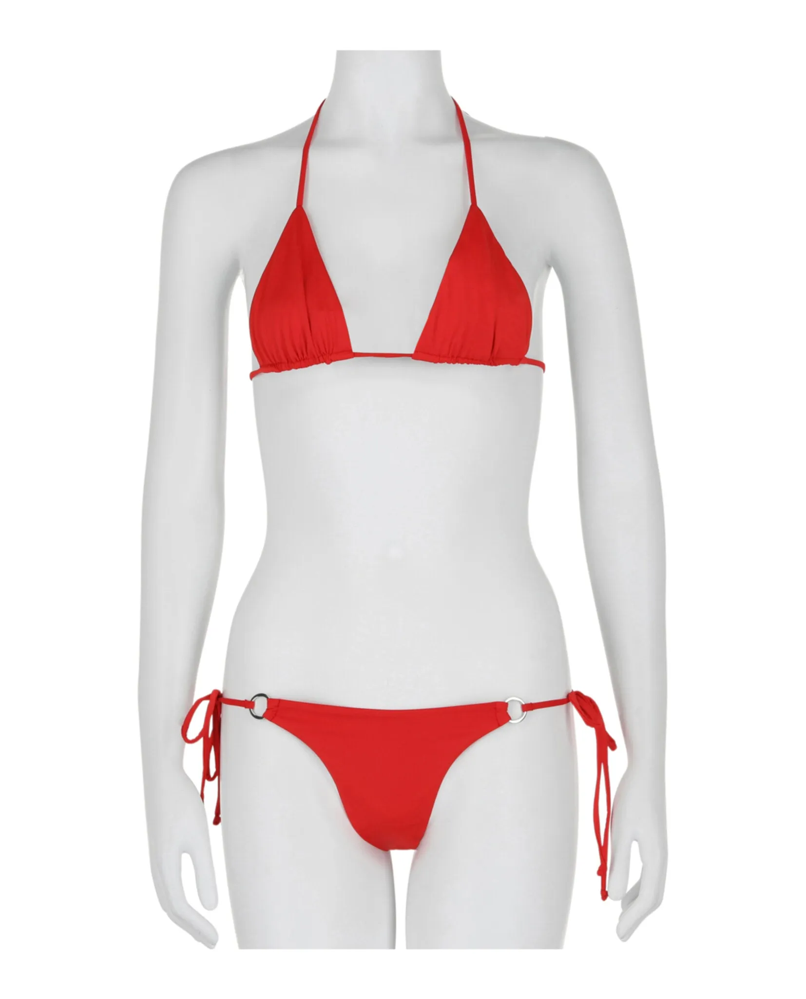Off-White Tie Bikini Set sold by Ruumur