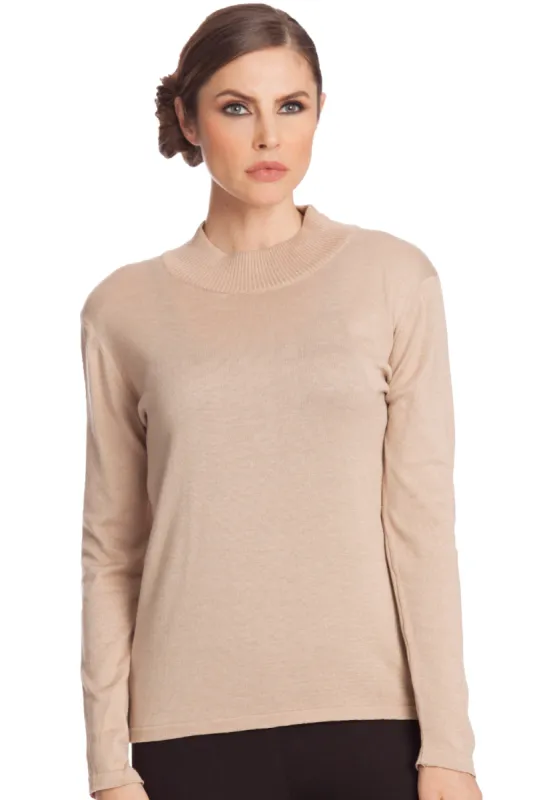 Angel Apparel Long Sleeve Mock Neck sold by Ruumur