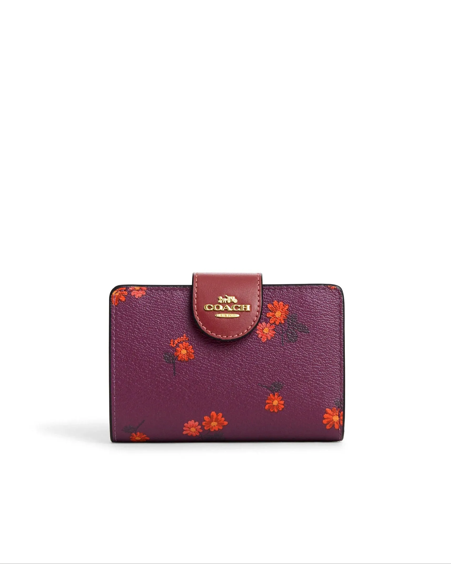 Coach Medium Corner Zip Wallet With Country Floral Print sold by Ruumur