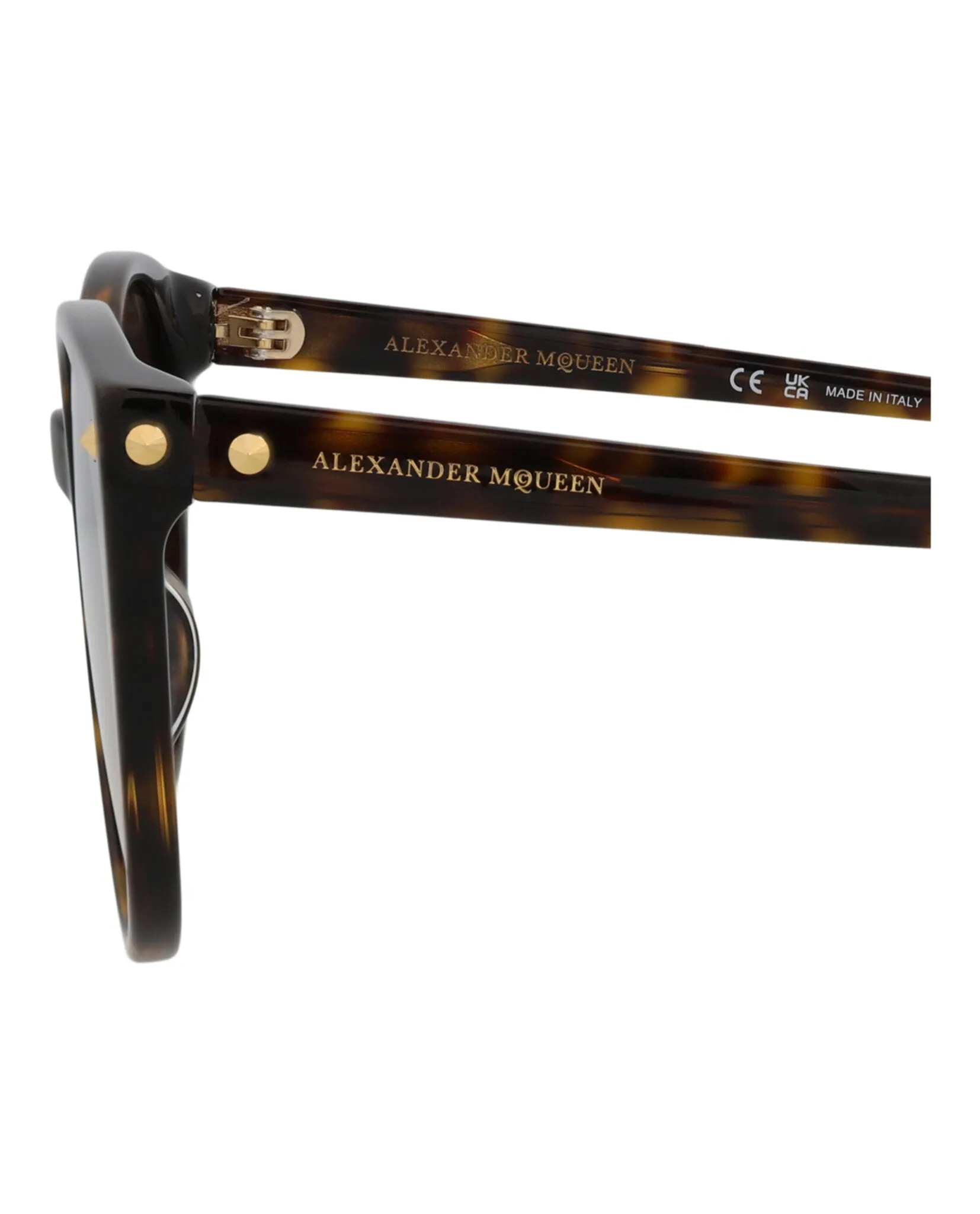 Alexander McQueen Round-Frame Acetate Sunglasses, Style # AM0130S-30002577002 sold by Ruumur product image thumbnail 4