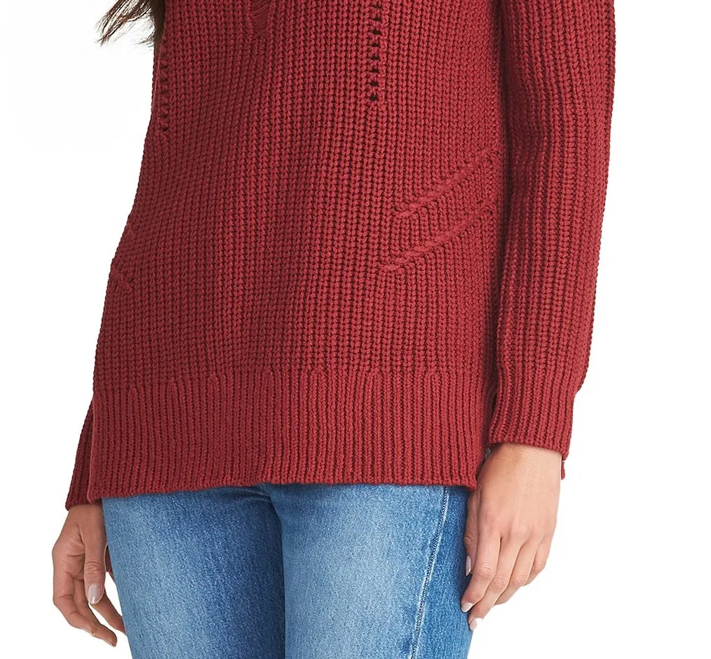 Rachel Rachel Roy Women's Textured Sweater Red Size Extra Small sold by Ruumur product image thumbnail 3