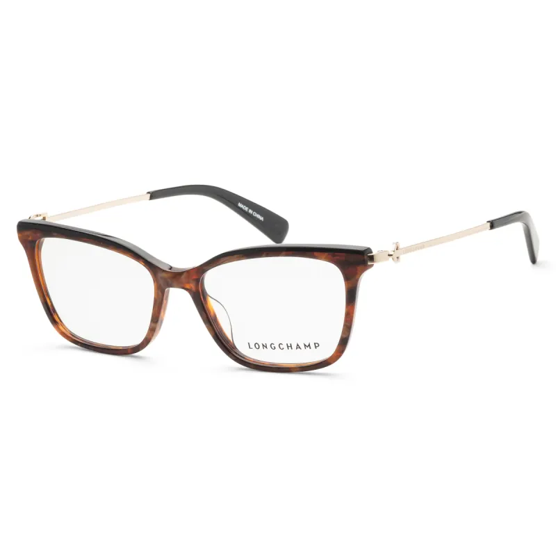Longchamp Women's LO2668-237 Fashion 52mm Top Black on Striped Havana Opticals sold by Ruumur