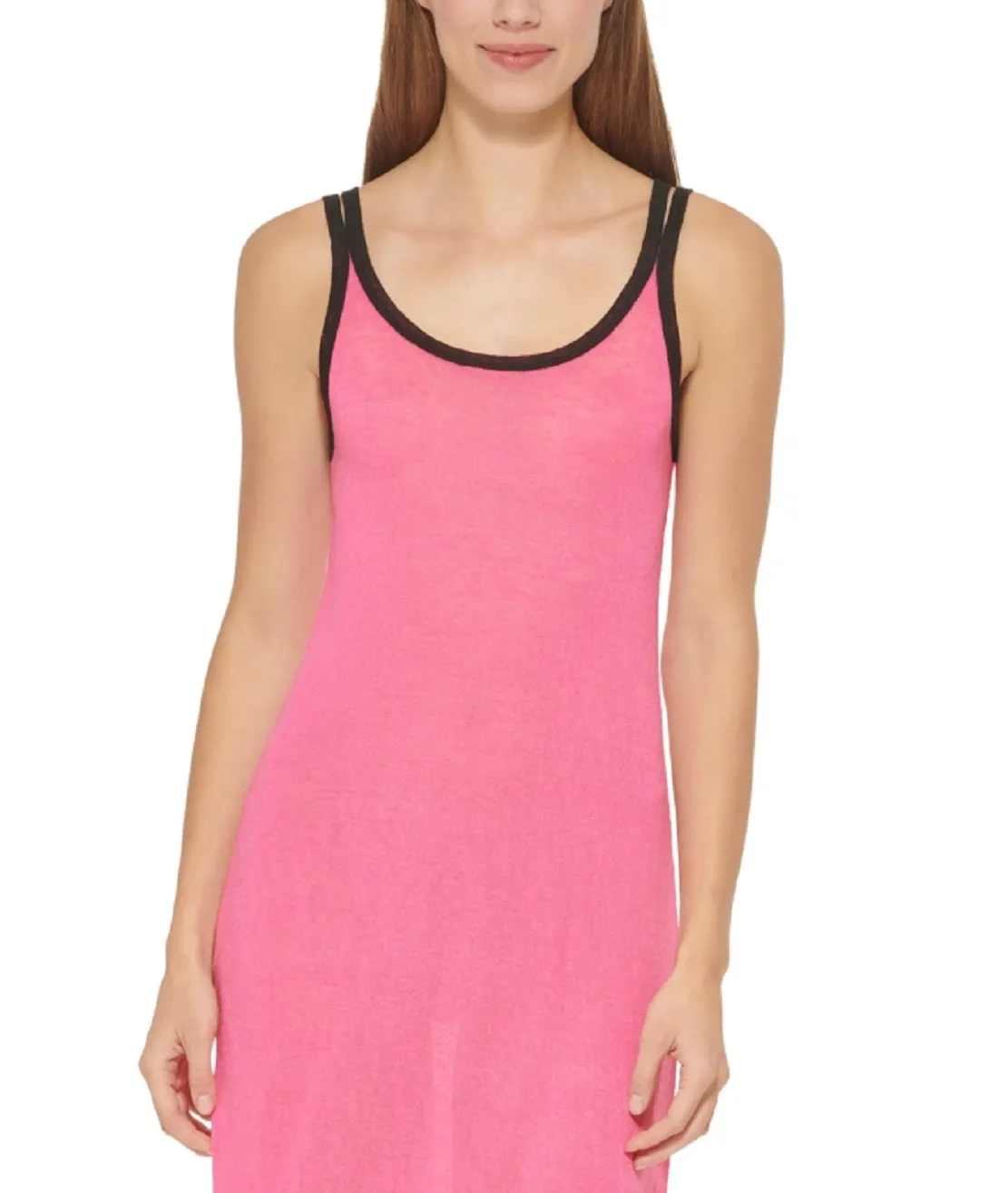 Dkny Women's Double Strap Dress Cover Up Swimsuit Pink sold by Ruumur product image thumbnail 2