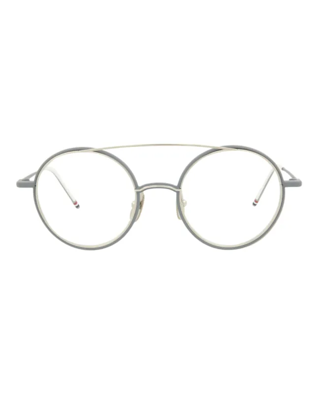 Thom Browne Novelty Optical, style # TB108-BGRYSLV50 sold by Ruumur