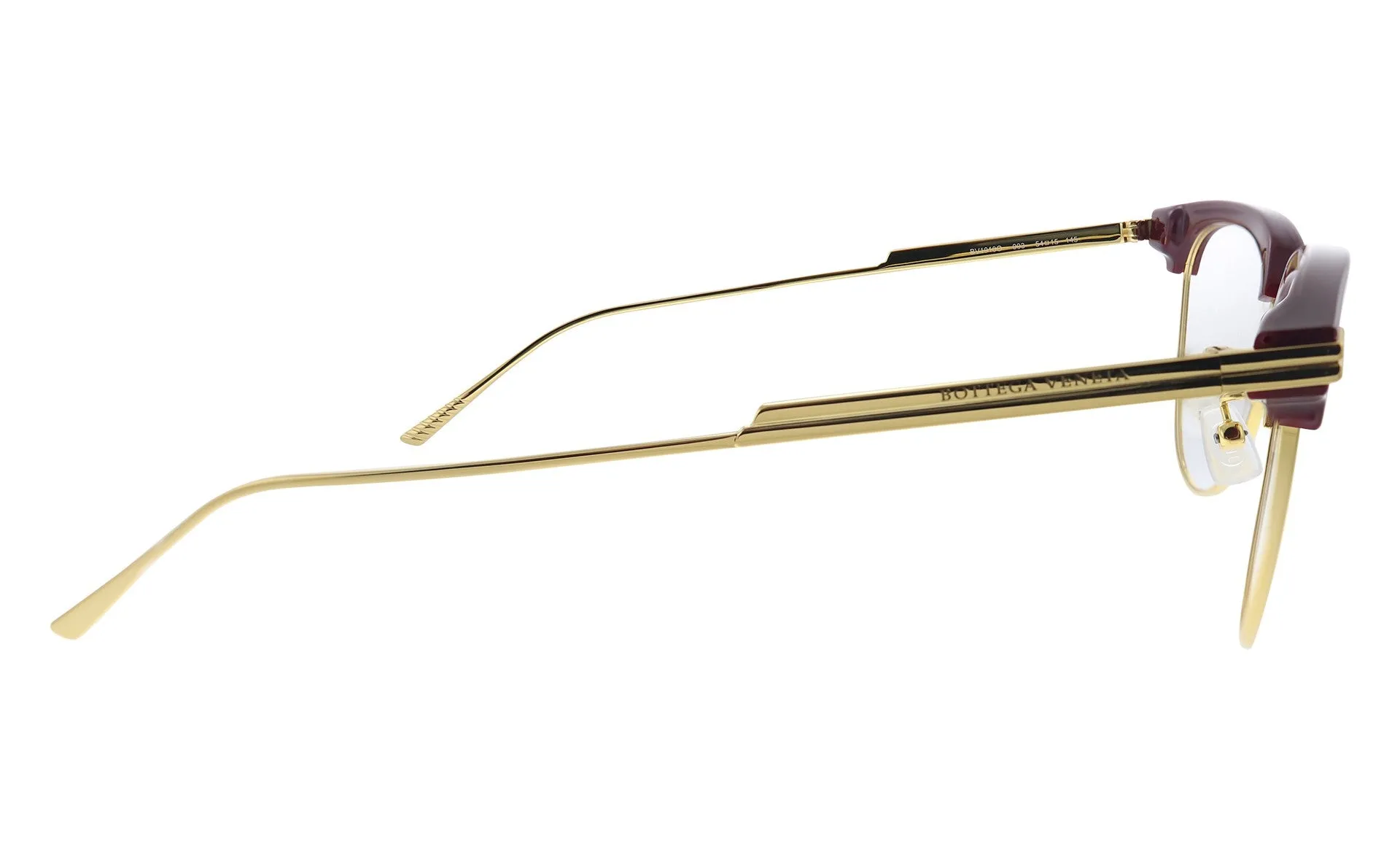 Bottega Veneta Womens Burgundy/Gold Eyeglasses BV_1010O_003 sold by Ruumur product image thumbnail 3