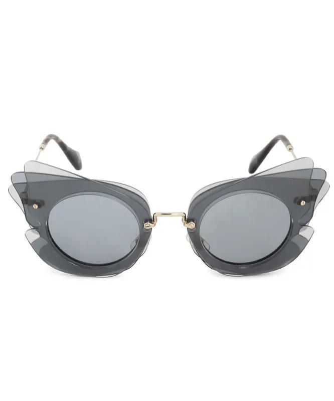 Miu Miu Butterfly Sunglasses SMU02SS VA43C2 63 made by Ruumur