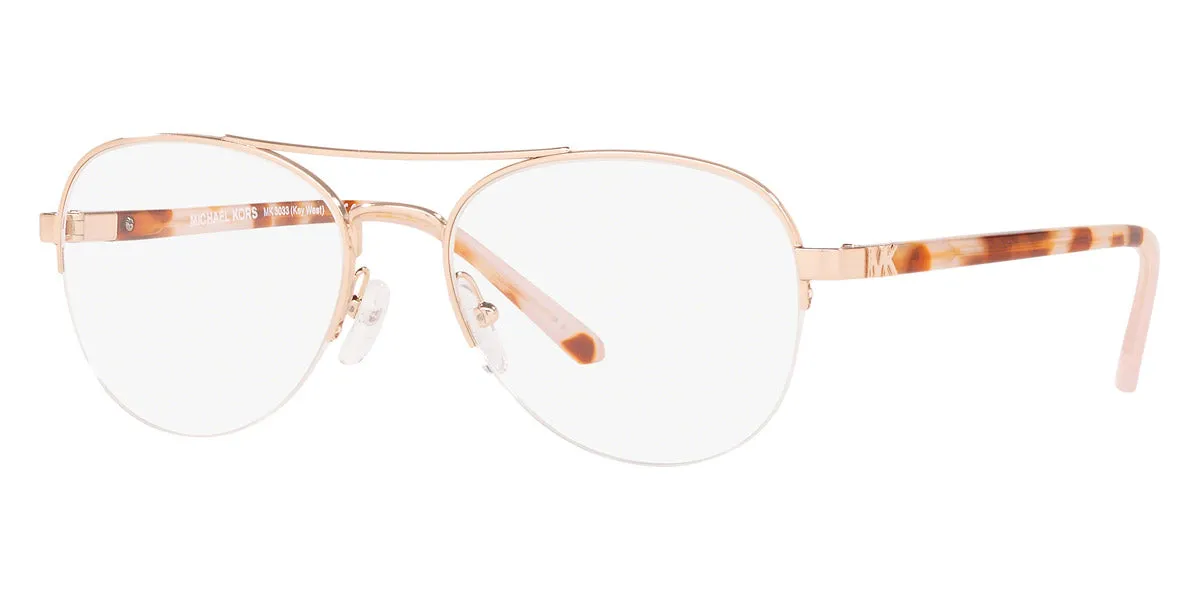 Michael Kors Women's Key West 54mm Rose Gold Opticals MK3033-1108-54 sold by Ruumur