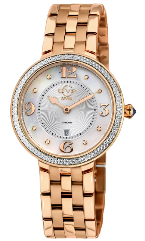 GV2 by Gevril Women's Verona 37mm Quartz Watch 12902B sold by Ruumur
