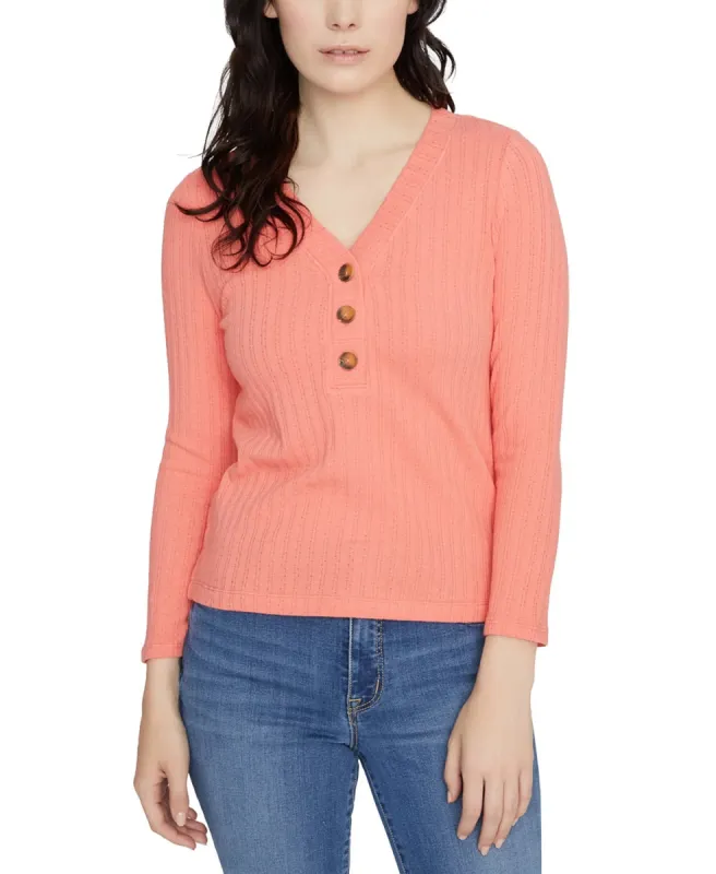 Sanctuary Women's Aiden Button-Up Top Ivory pink Size X-Small sold by Ruumur