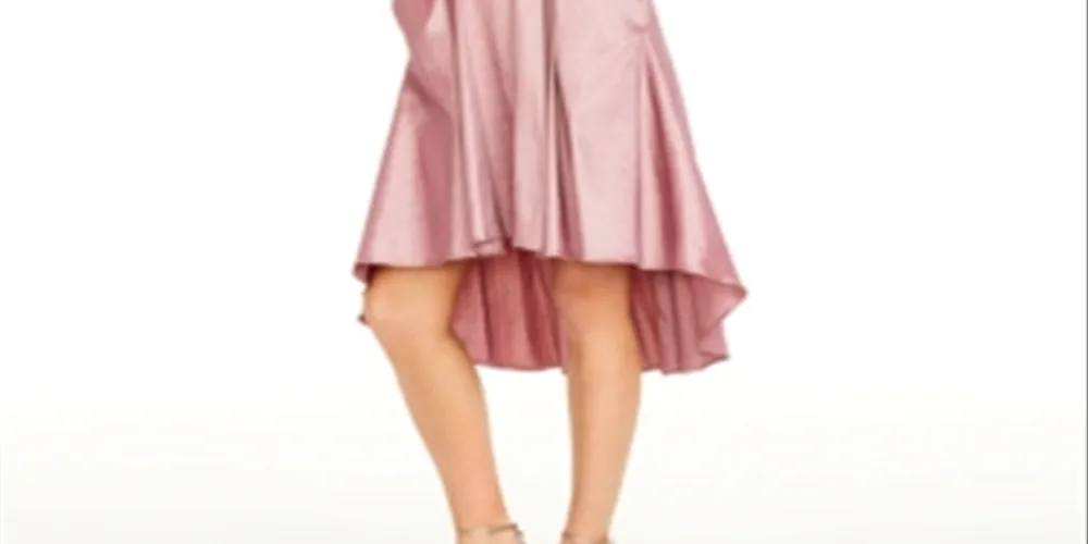 Bee Darlin Women's Scalloped Trim High Low Off Shoulder Dress Pink Size 11-12 sold by Ruumur product image thumbnail 3