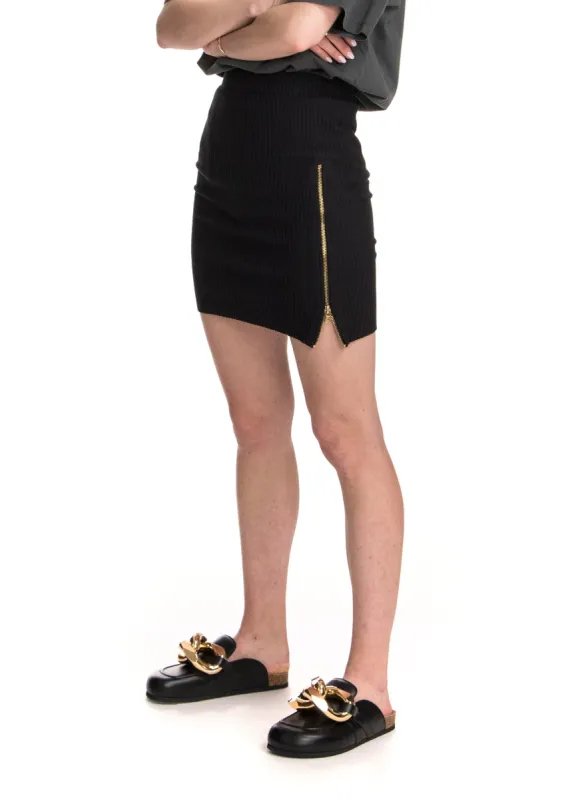 SOFIA - Side Zip Rib Skirt sold by Ruumur