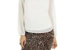 Thalia Sodi Women's Twist Neck Cutout Top White Size Small sold by Ruumur
