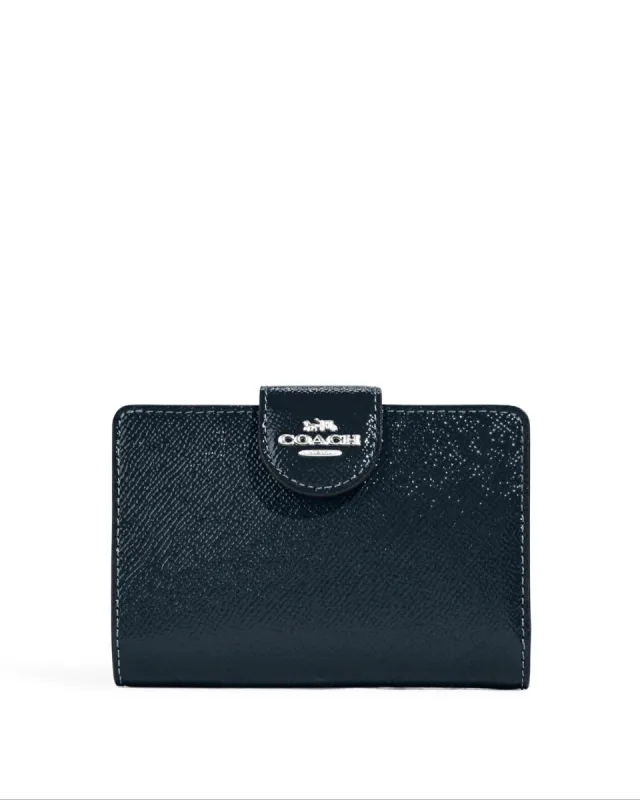 Coach Women's Midnight Medium Corner Zip Wallet sold by Ruumur