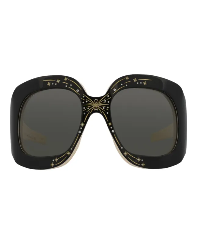 Gucci Shield-Frame Acetate Sunglasses, style # GG1093S-30012829001 made by Ruumur