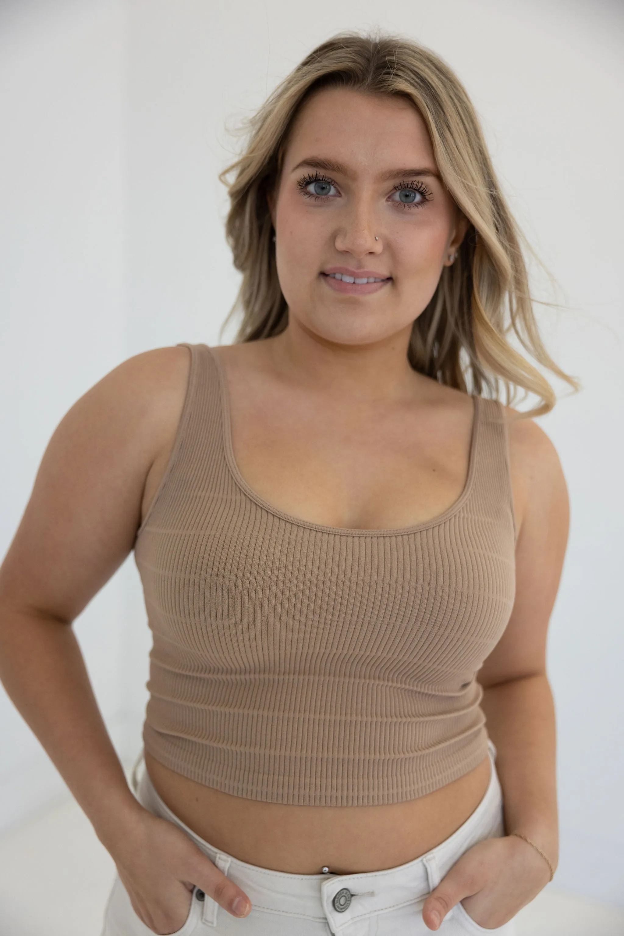 MAGNOLIA CROPPED TANK sold by Ruumur