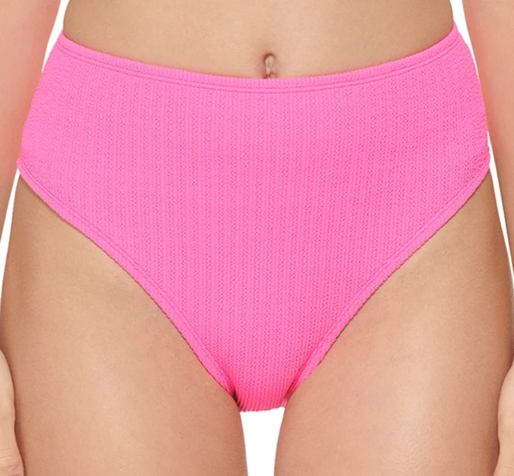 DKNY Women's Textured High Waist Bikini Bottom Swimsuit Pink sold by Ruumur product image thumbnail 2