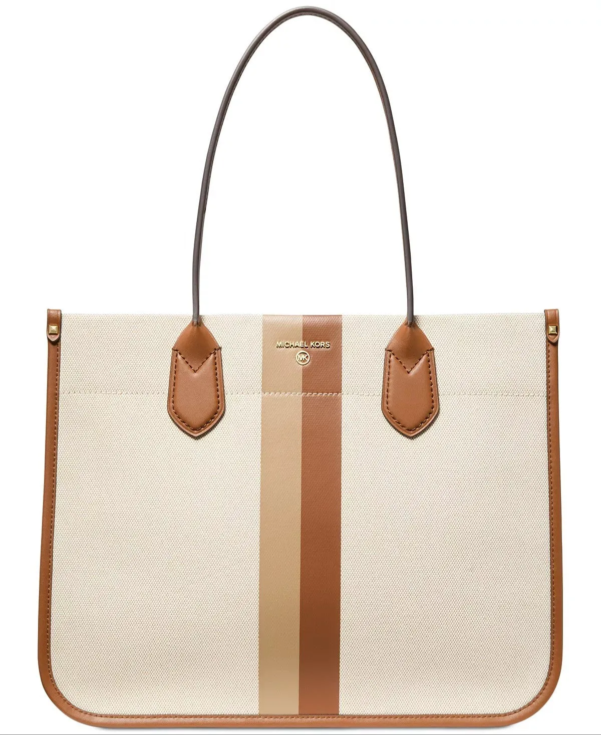 Michael Kors Heidi Extra Large Stripe Canvas Tote Bag sold by Ruumur