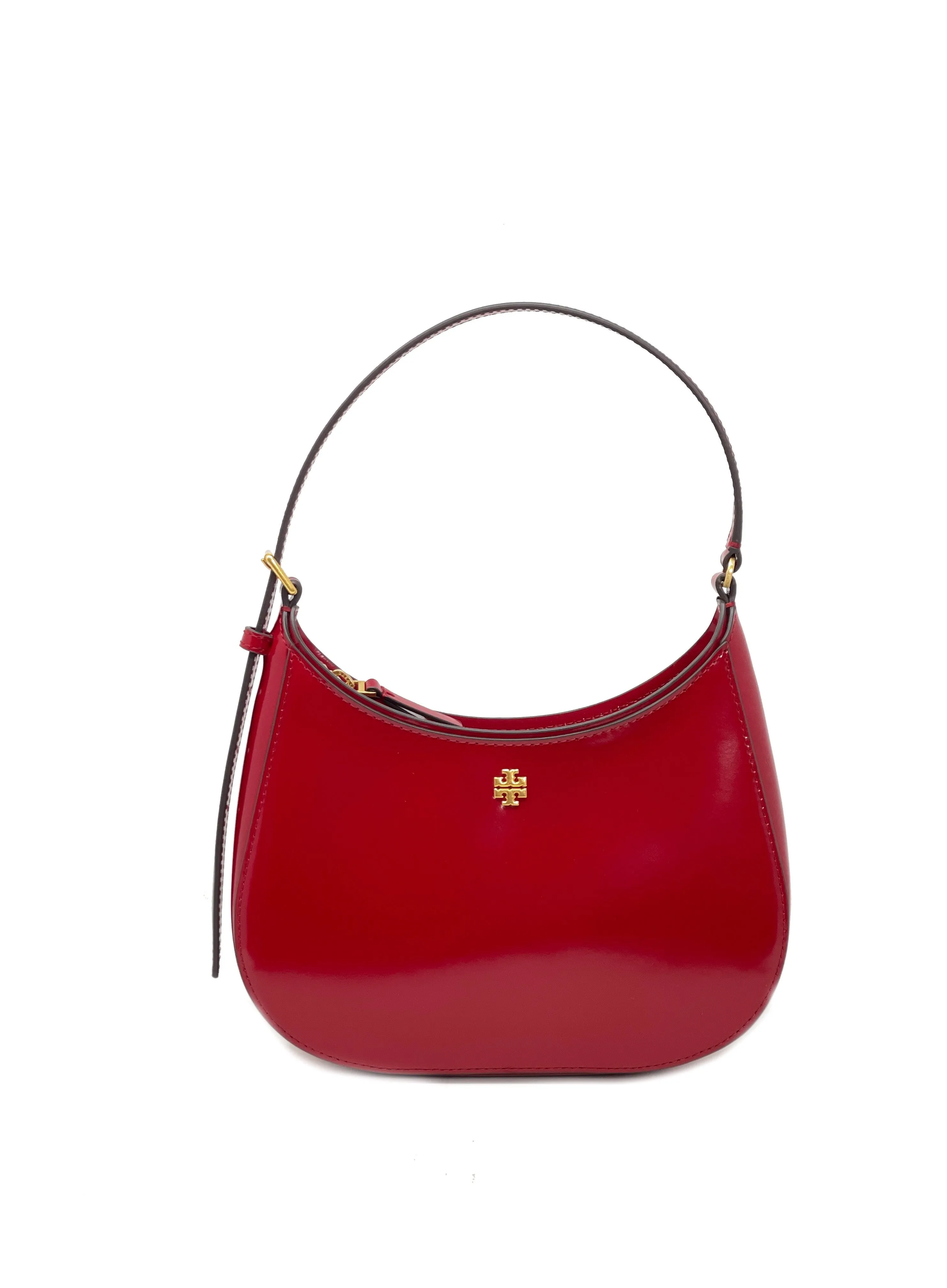 Tory Burch Lipstick Red Emerson Patent Zip Shoulder Bag sold by Ruumur