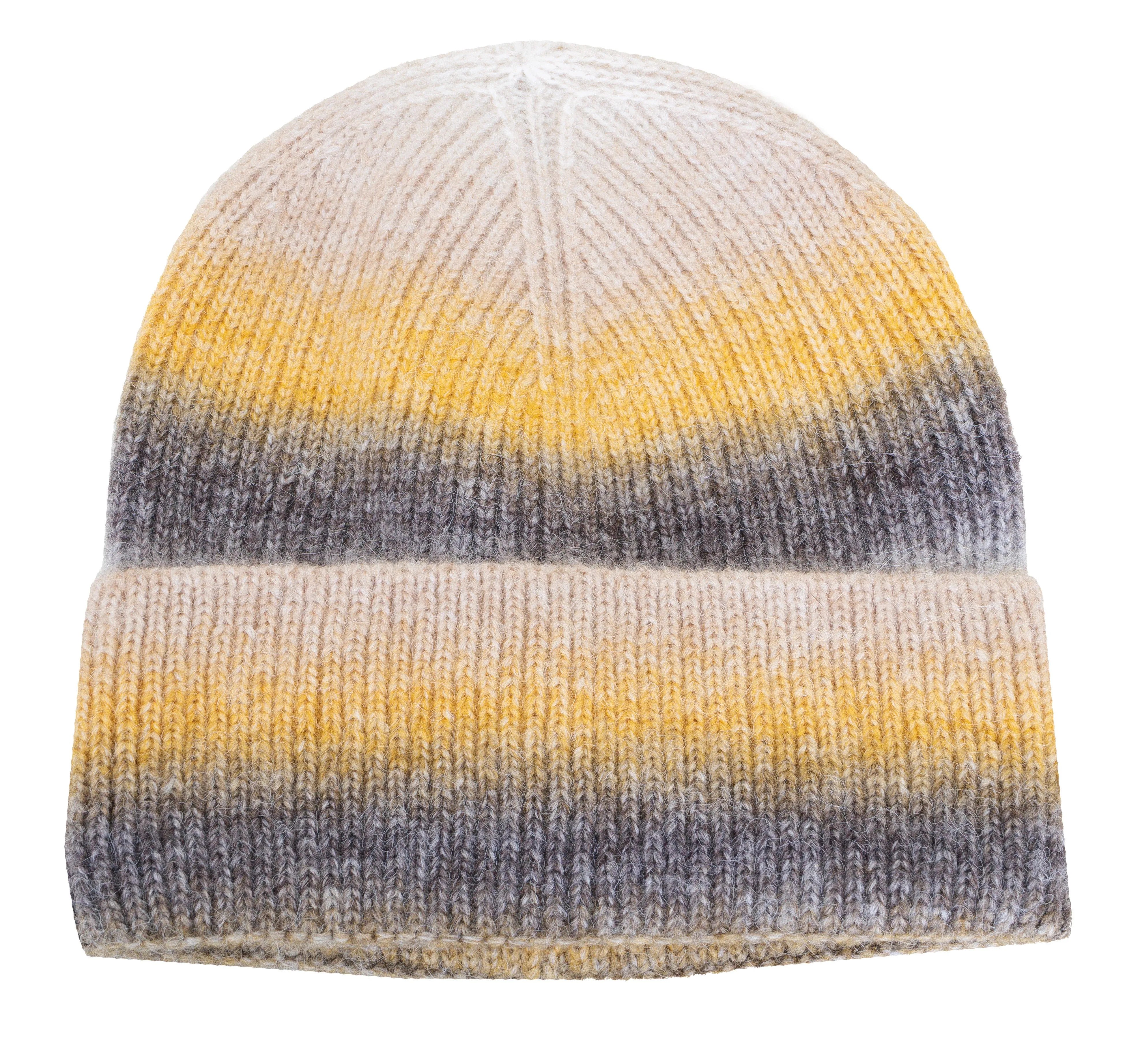 Rebecca and Rifka Striped Knitted Gradient Beanie(BW-114-MUGY) sold by Ruumur product image thumbnail 2