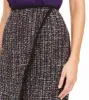 Calvin Klein Women's Tweed Front Overlap Skirt Black Size 14 sold by Ruumur