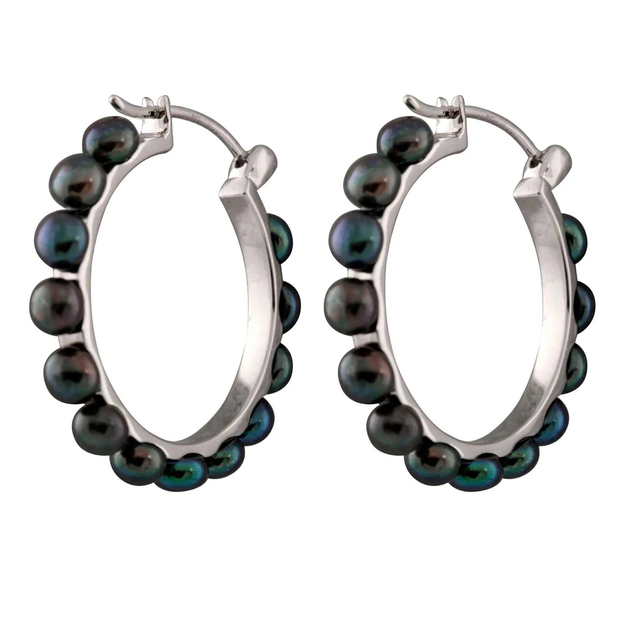 Splendid Pearls Sterling Silver Pearl Earrings ESR-93B sold by Ruumur