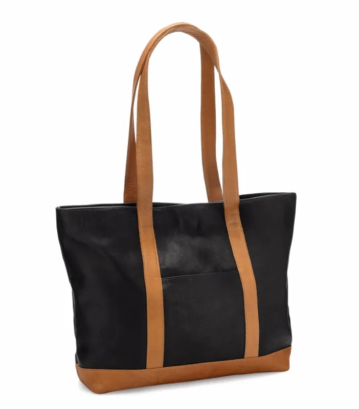 Le Donne Leather Joilet Pocket Tote sold by Ruumur