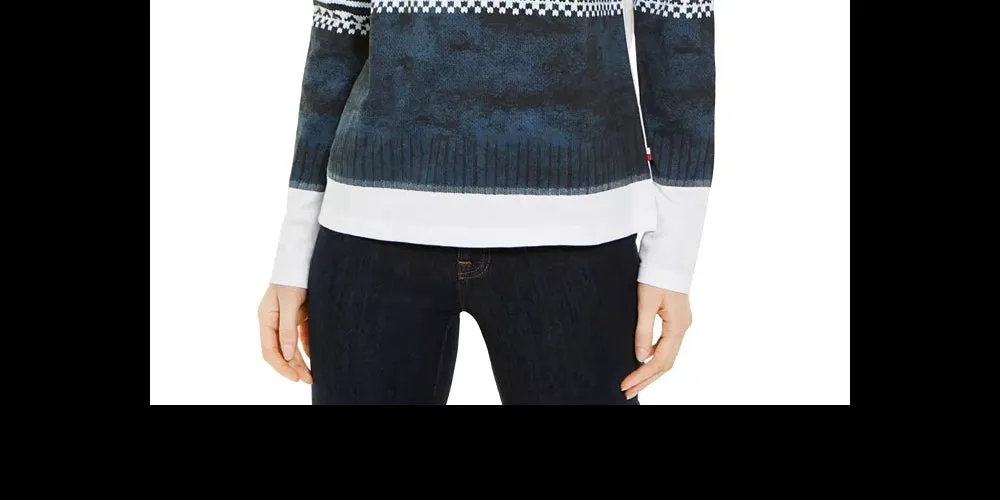 Tommy Hilfiger Women's Fair Isle Cotton Top White Size X-Small sold by Ruumur product image thumbnail 3