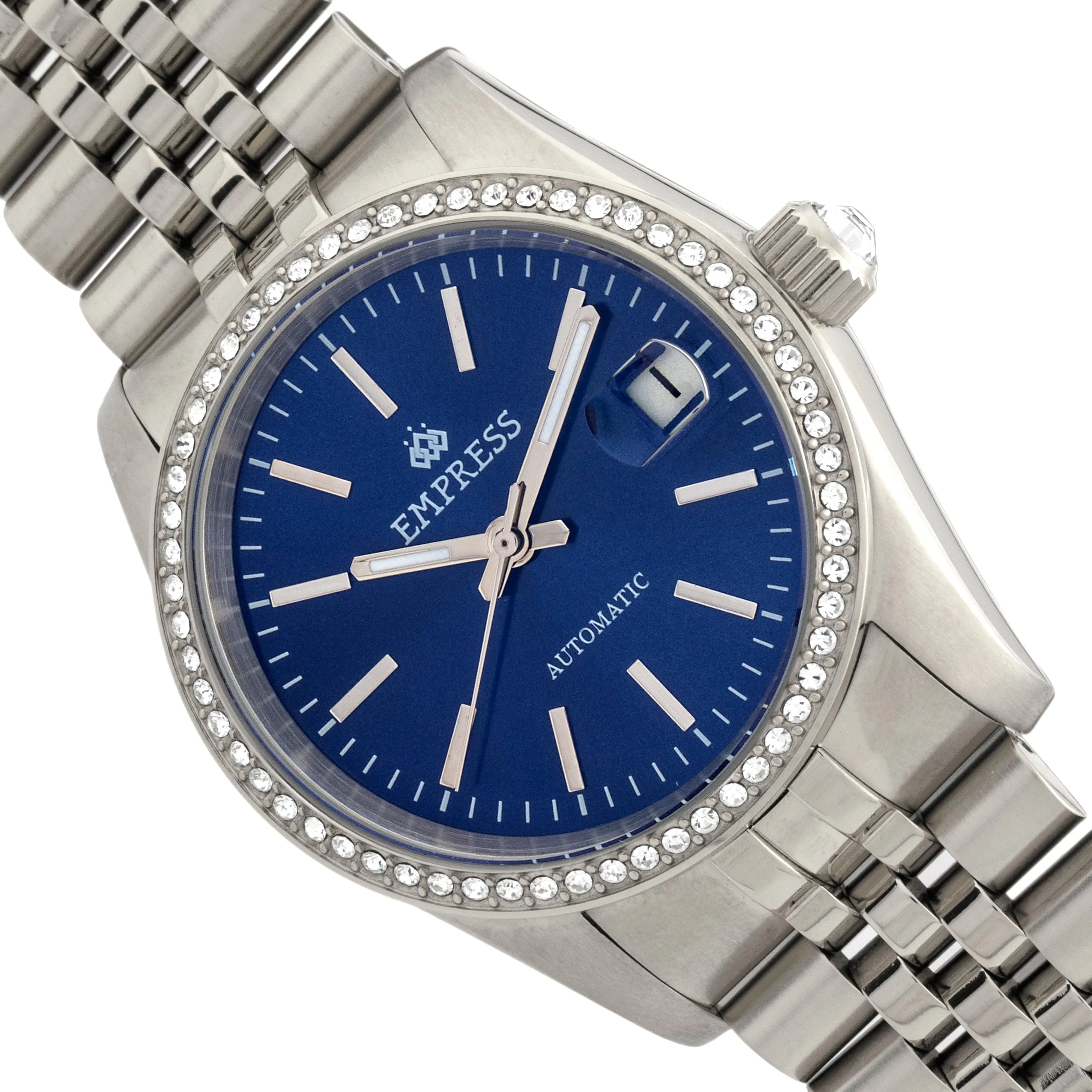 Empress Constance Automatic Bracelet Watch w/Date - Silver/Blue sold by Ruumur product image thumbnail 3