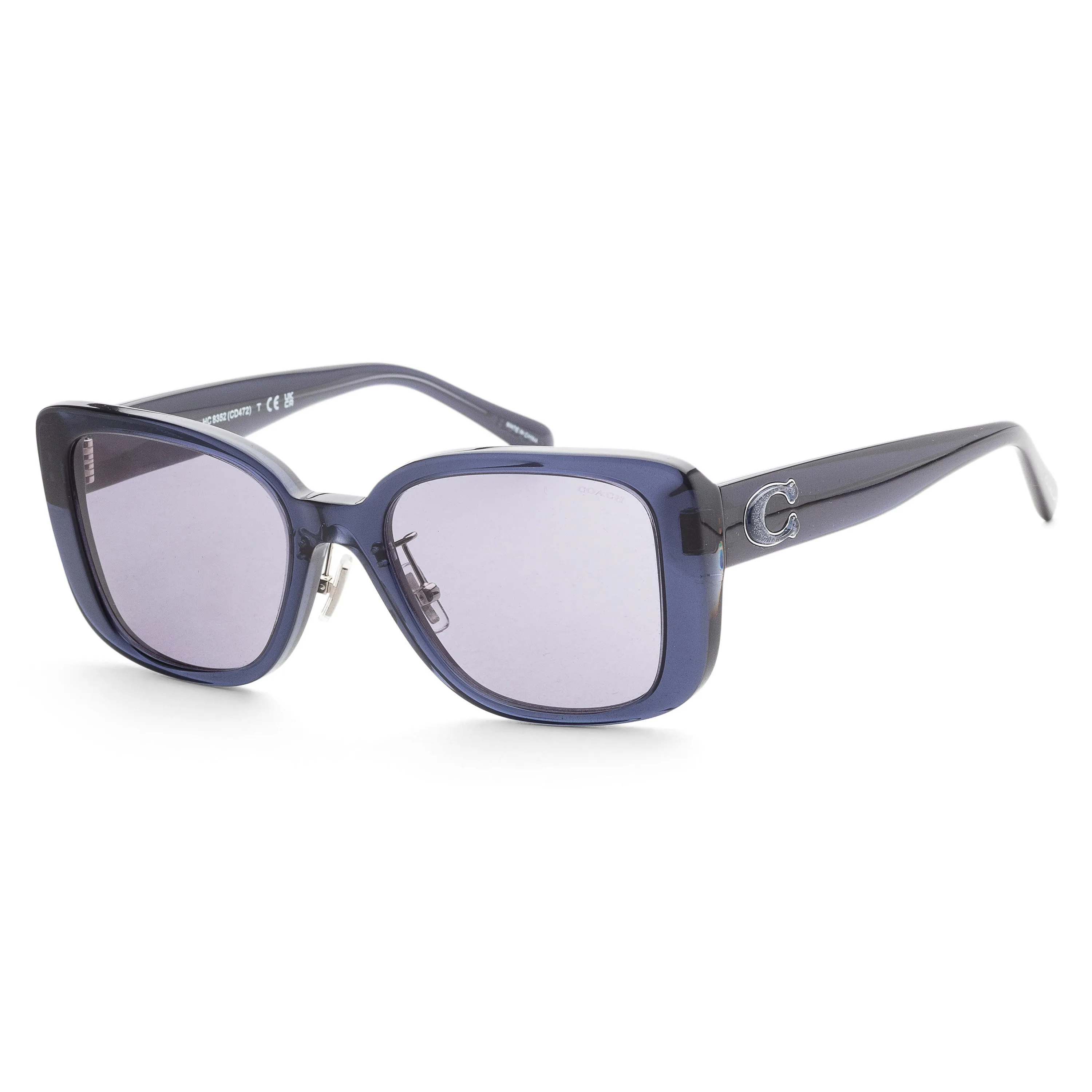 Coach Women's 54mm Transparent Blue Sunglasses HC8352-571480-54 sold by Ruumur