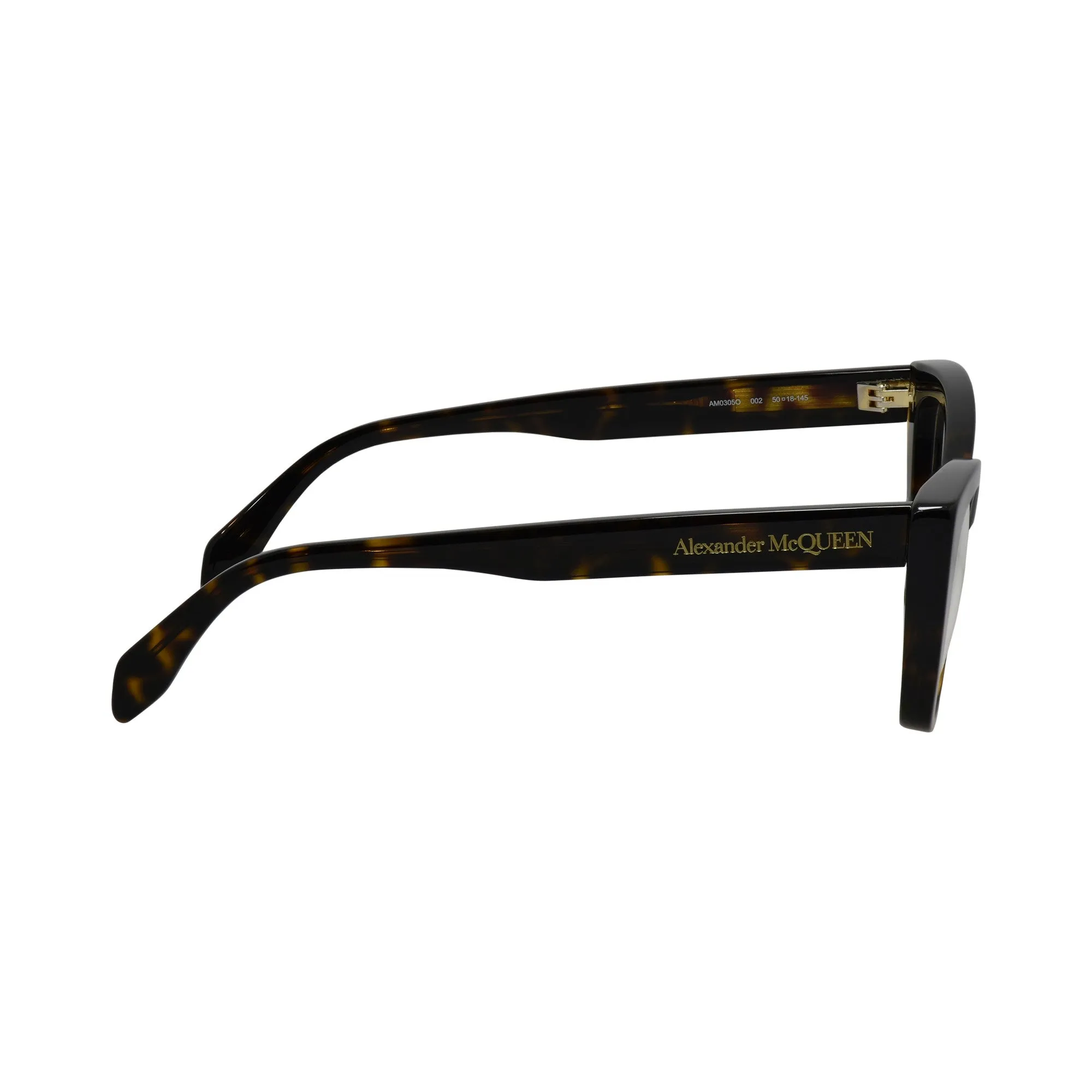 Alexander McQueen Womens Dark Havana Eyeglasses AM_305O_002_50mm sold by Ruumur product image thumbnail 3