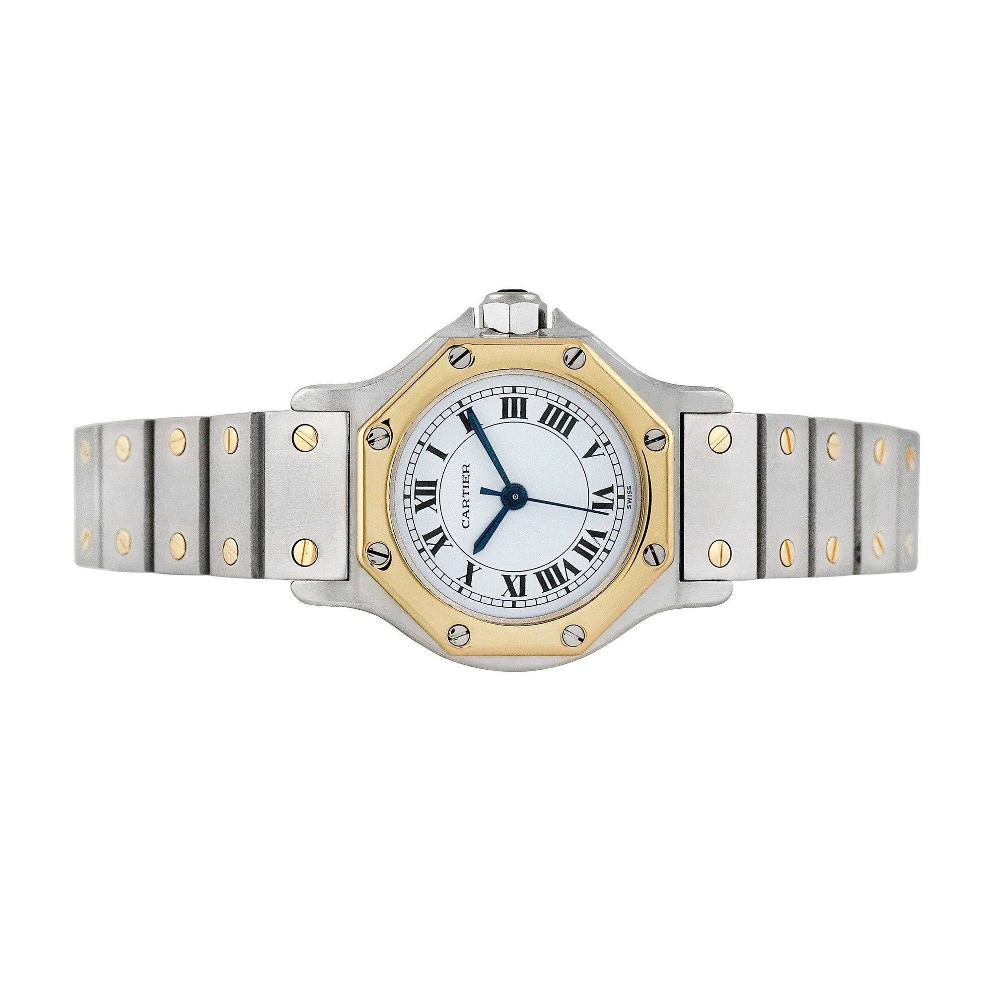 Pre-owned Cartier Ladies Santos Octagon #26 sold by Ruumur product image thumbnail 2