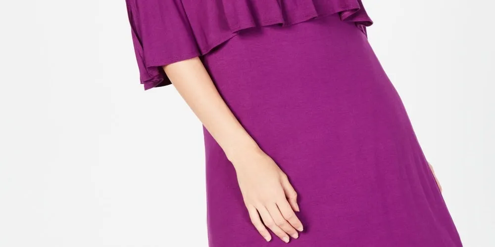 Thalia Sodi Women's Popover Dress Purple Size Large sold by Ruumur product image thumbnail 3