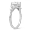 Sterling Silver Round & Marquise-cut CZ Ring sold by Ruumur