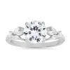 Sterling Silver Round & Marquise-cut CZ Ring sold by Ruumur