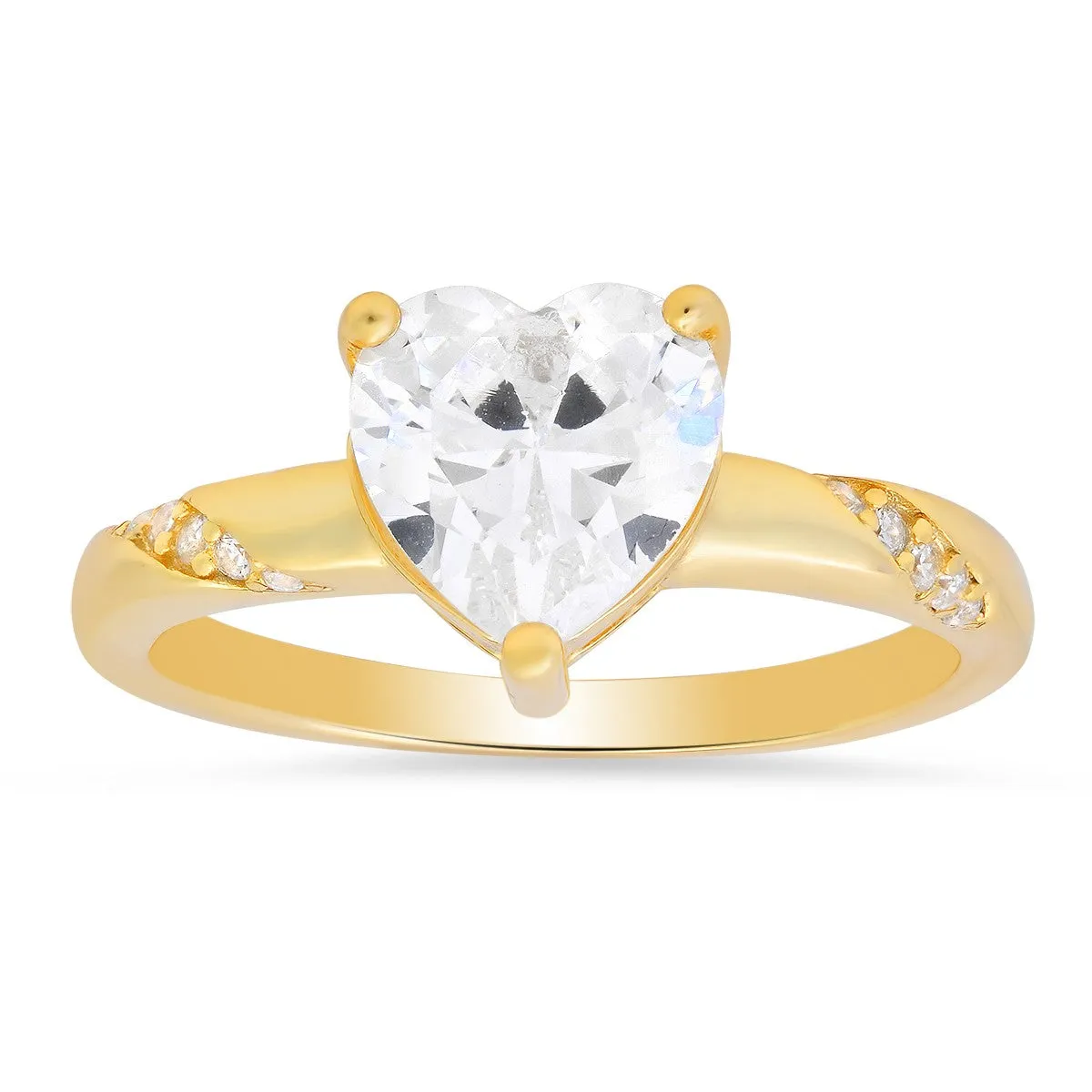 Sterling Silver Heart-cut CZ Ring sold by Ruumur product image thumbnail 2