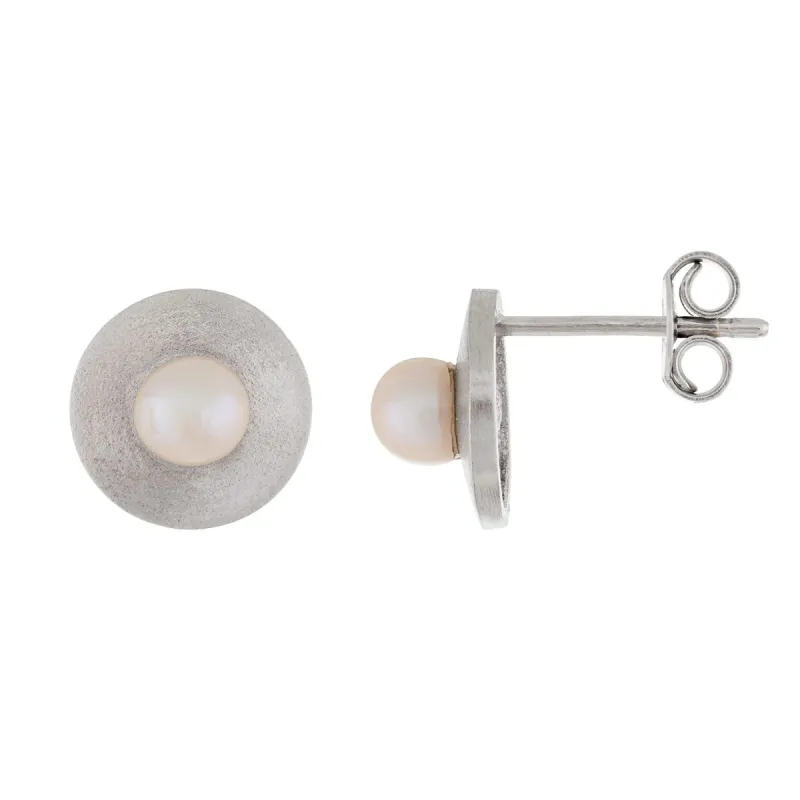 Splendid Pearls 14K White Gold Pearl Earrings HE-222WG sold by Ruumur