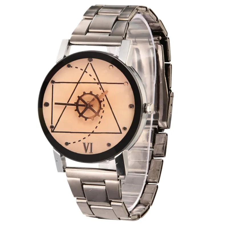 Couples Quartz Watch Men Women Stainless Steel Wrist Watch Ultra-Thin Cutting Craft Luxury Fashion made by Ruumur