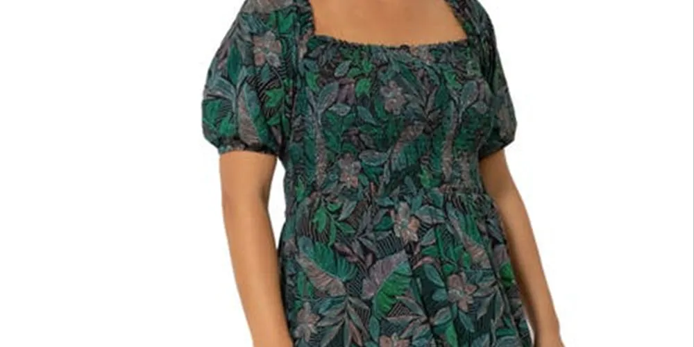 Leota Women's Kelly Ruffle Hem Dress Green Size 3X sold by Ruumur product image thumbnail 2