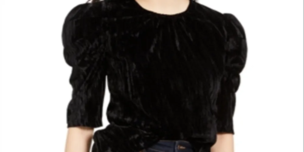 Leyden Women's Pouf Jewel Neck Top Black Size Small sold by Ruumur product image thumbnail 2