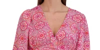 BCBGeneration Women's Cropped Floral Shirred Top Pink Size Medium sold by Ruumur