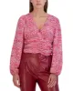 BCBGeneration Women's Cropped Floral Shirred Top Pink Size Medium sold by Ruumur