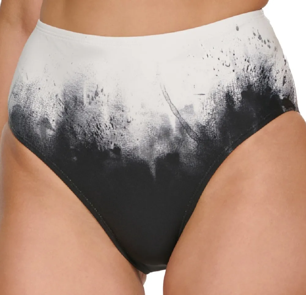 Calvin Klein Women's Printed High Waist Bikini Bottoms Swimsuit Black sold by Ruumur product image thumbnail 2