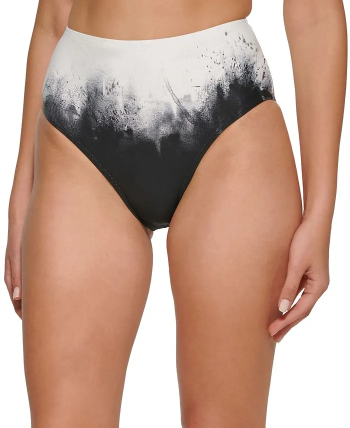 Calvin Klein Women's Printed High Waist Bikini Bottoms Swimsuit Black sold by Ruumur product image thumbnail 5