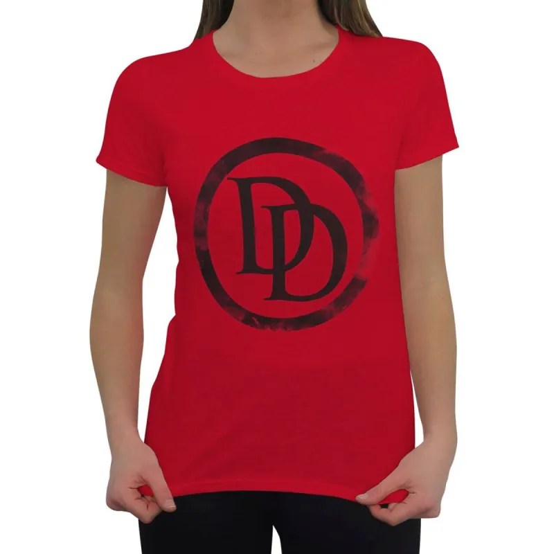 Daredevil Symbol Red Women's T-Shirt sold by Ruumur