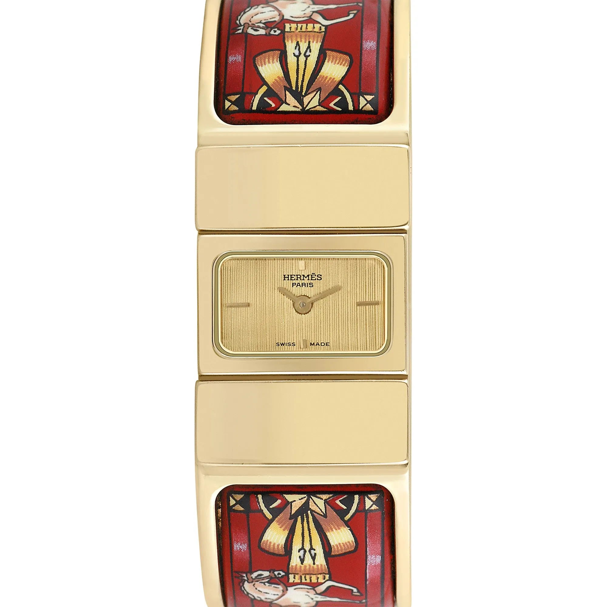 Pre-owned Hermes Ladies Loquet Bangle #56 sold by Ruumur