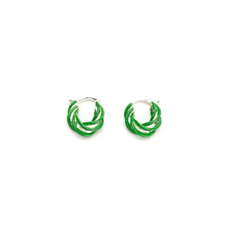 Bottega Veneta Women's Earrings Pillar Twisted Hoop Earrings sold by Ruumur
